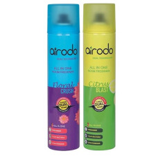 Deals, Discounts & Offers on  - AIRODO Citrus Blast and Floral Crush Air Freshener Combo Pack with Dual Technology, Easy Push and Spray, Stain Removal, All in One Room Freshener