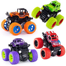 Deals, Discounts & Offers on  - FAMOUS QUALITY Push and go car Toy 4WD Mini Monster Trucks Friction Powered Cars