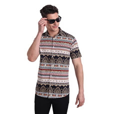 Deals, Discounts & Offers on Men - Majestic Man Slim Fit Cotton Casual Printed Shirt