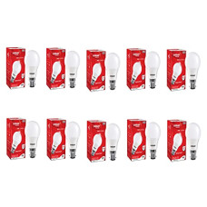 Deals, Discounts & Offers on  - Eveready 9W LED Light Bulb | Cool Day Light (6500K) | Pack of 10 | Energy Efficient| 4kv Surge Protection |100 Lumens per watt b22d