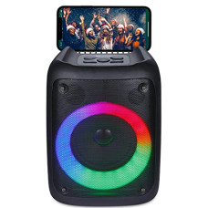 Deals, Discounts & Offers on Electronics - Zoook Music Blaster Bluetooth Party Speaker 14 watts Karaoke/USB/TF/AUX/Mic Input/RGB Lights/Bluetooth 5.0/Top Control Panel - (Black)