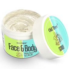 Deals, Discounts & Offers on Beauty Care - Old Tree Face and Body Walnut Exfoliating Scrub (100g) - Cream for Tan Removal, Dead Skin Removal, Black Head Remover & Skin Moisturizing - Face Scrub
