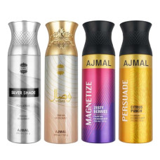 Deals, Discounts & Offers on Beauty Care - Ajmal 1 Silver Shade Homme for Men, 1 Wisal for Women, 1 Magnetize and 1 Persuade