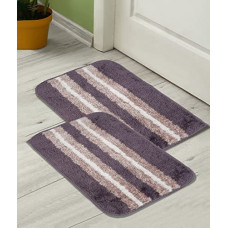 Deals, Discounts & Offers on  - HOMETALES Anti-Skid Tufted Rectangular BathMat (Pack of 2)