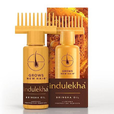 Deals, Discounts & Offers on  - Indulekha Bringha Ayurvedic Hair Oil 100 ml|| Hair Fall Control and Hair Growth with Bringharaj & Coconut Oil - Comb Applicator Bottle