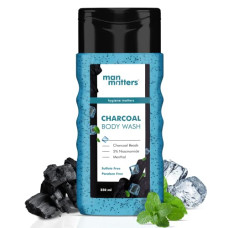 Deals, Discounts & Offers on  - Man Matters 3 in 1 Action Charcoal & Menthol Body Wash | With Menthol, 5% Niacinamide & Activated Charcoal Beads | For Instant Cooling, Odor Protection & Improves Skin texture | 250ml