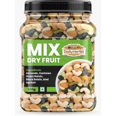 Deals, Discounts & Offers on Food and Health - DAILYHERBS Mixed Dry fruits Almonds, Cashews, Raisins, Apricots, Kiwi(500 g)