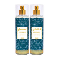 Deals, Discounts & Offers on  - Global Desi Star Gazer Pack of 2 Body Mist 200ML each Long Lasting Scent Spray Gift For Women Perfume Crafted by Ajmal