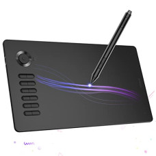 Deals, Discounts & Offers on  - VEIKK A15PRO Graphic Drawing Tablet, 10 * 6 Inch Pen Tablet with 12 Hotkeys and a Quick Dial, Support Windows, Mac,Linux, Android Mobile, Tilt Pressure (8192 Level Pressure Battery -Free Stylus)-Grey