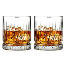Deals, Discounts & Offers on  - BAGYAM - Crystal Whiskey Glass - Clear Glass Whiskey Glasses Set of 2, 300 ml, Transparent