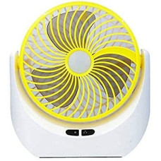 Deals, Discounts & Offers on Home Appliances - seasons High Speed Rechargeable Table Fan with LED Light, For Home, Office Desk, Kitchen 5 Star 1400 mm Ultra High Speed 3 Blade Table Fan(Yellow, Pack of 1)
