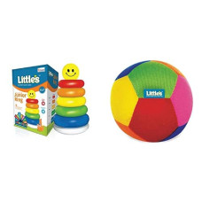 Deals, Discounts & Offers on  - Little's Cotton Junior Ring (Multicolour) & Baby Softball Ball (Multicolour),Small