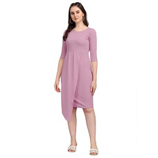 Deals, Discounts & Offers on Women - [Size XL] PURVAJA Womens Bodycon Knee Length Dress(Ruby-122-to-126)