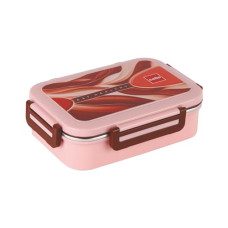 Deals, Discounts & Offers on  - CELLO Esquire Lunch Box with Inner Steel | 100% Food Grade | Leak Proof and Break Resistant | 2 Containers Lunch Box, 915 ml, Light Pink