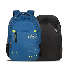 Deals, Discounts & Offers on Laptop Accessories - Safari Swagpack 35 Ltrs Large Laptop Backpack With 3 Compartments and Raincover - Blue (SWAGPACK19CBBLU)