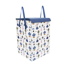 Deals, Discounts & Offers on  - PrettyKrafts 75L Folding Laundry Basket, Large Laundry Hamper With Lid & Handles, Collapsible Freestanding Clothes Hamper, Storage Basket