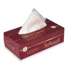 Deals, Discounts & Offers on  - Softouch 3 Ply Face Tissue Paper 80 Pulls