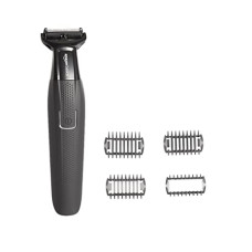 Deals, Discounts & Offers on Personal Care Appliances - Amazon Basics Cord/Cordless Trimmer and Shaver with 4 Trimming Combs, IPX7-90 Minutes Run Time (Black)