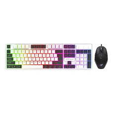 Deals, Discounts & Offers on  - Ant Value KK1002 Wired Gaming Keyboard & Mouse Combo, 104 Silent keys, Backlit Rainbow LED Keyboard & 3200 DPI RGB Gaming Mouse