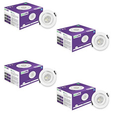 Deals, Discounts & Offers on  - EcoLink 3-Watt Tiltable Spot Light (Cool Day Light, Pack of 4)
