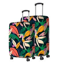 Deals, Discounts & Offers on Wallets - Nasher Miles Polyester Protective Luggage Cover Set of 2 (Small-Medium) - Jungle Design