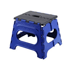 Deals, Discounts & Offers on Furniture - Primelife 12 inch Folding Step Stool for Adults, Non-Slip Textured Grip Surface, Foldable Space Saving Design, Carrying Handle, Holds