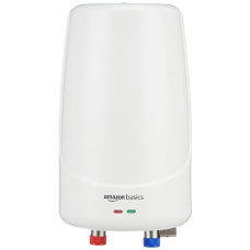 Deals, Discounts & Offers on  - Amazon Basics Electric Instantaneous Water Heater I 3 litre I 3 KW I 1 Year Warranty I White I Vertical wall mounting