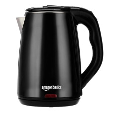 Deals, Discounts & Offers on  - amazon basics 1.6 Litre Cool Touch Electric Kettle with Auto Cut Off | Double Layer Outer Body | Triple Protection-Dry Boil, Steam & Over Heat | Stainless Steal Inner Body | (Black, 1500 Watt)