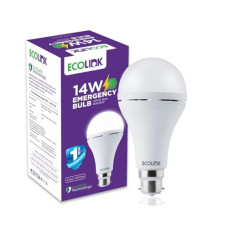 Deals, Discounts & Offers on  - EcoLink 14W B22 LED Emergency Bulb (Cool Day Light,Pack of 1)