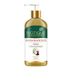Deals, Discounts & Offers on  - Biotique Onion Black Seed Shampoo For Fresh, Strong and Shining Hair, 300 ml | Hair Fall Control, Ha