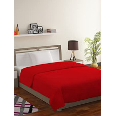 Deals, Discounts & Offers on  - Rubix Home 200 GSM All Season Maroon Fleece Blanket Single Bed