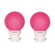 Deals, Discounts & Offers on  - Philips Deco Mini 0.5-Watt B22 Base LED Bulb (Pink and Pack of 2)