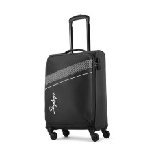 Deals, Discounts & Offers on  - Skybags Trick Polyester Softsided 58 cm Cabin Stylish Luggage Trolley with 4 Wheels | Black Trolley Bag - Unisex