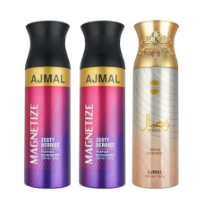 Deals, Discounts & Offers on Beauty Care - Ajmal 2 Magnetize for Men & Women and 1 Wisal
