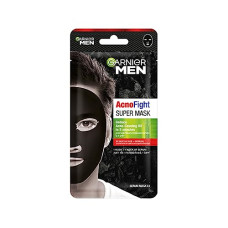 Deals, Discounts & Offers on Beauty Care - Garnier Men Acno Fight XL Tissue Mask Men, 5X Salicylic Acid and Charcoal Powder, Fight Pimple causing Germs in 5 min, Suitable