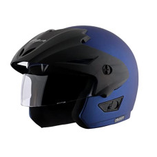 Deals, Discounts & Offers on  - Vega Cruiser Open Face Helmet Dull Blue, Size:L(59-60 cm)