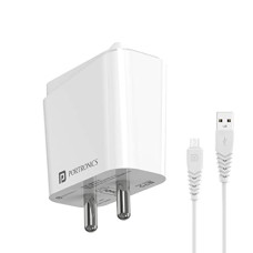 Deals, Discounts & Offers on Mobile Accessories - Portronics Adapto 41 M 2.4A 12w Fast Charging Adaptor with 1M Micro USB Charging Cable, Single Port Wall Charger