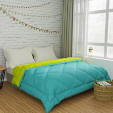 Deals, Discounts & Offers on  - LA VERNE Comforter Double Bed | 220 GSM | Blanket Double Bed, AC Comforter Double Bed, Quilt, AC Blanket, Dohar Double Bed, Reversible Microfibre Polyester (Aqua)
