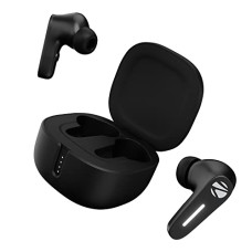 Deals, Discounts & Offers on  - Zebronics Sound Bomb 7 Bluetooth TWS in Ear Earbuds with 40H Playtime, ENC Mic, Rapid Charge, Upto 50ms Gaming Mode, Flash Connect, Voice Assistant, Smooth Touch Control, BT v5.2, Type C (Black)