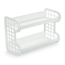 Deals, Discounts & Offers on  - Cello Hong Kong Plastic Storage Shelf, Granite White