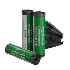 Deals, Discounts & Offers on Bags, Wallets & Belts - AmazonBasics Compostable Dog Poop Bags | 3 Rolls - 30 pulls per roll | Total 90 Bags | 8