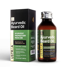 Deals, Discounts & Offers on Health & Personal Care - Ustraa Ayurvedic Beard Growth Oil - 100ml | Beard Growth Oil For Men | With Asvagandha, Yastimadhuka Taila & 7 Natural Herbs | Best Ayurvedic Beard Growth Oil