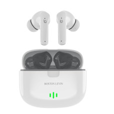 Deals, Discounts & Offers on Headphones - Levin Storm TWS Quad Mic AI ENC Earbuds with BT 5.3, Dual-Ear Calling,Type-C Charging,IPX5,13mm Drivers,Playtime Upto 32H,50MS Low Latancy,Fully Touch Control Earbuds