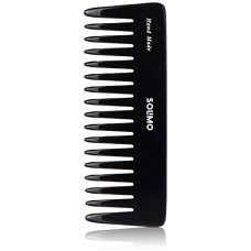 Deals, Discounts & Offers on  - Amazon Brand - Solimo Handmade Black Extra-Wide-Tooth Pocket Comb, 6 cm x 16 cm