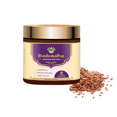 Deals, Discounts & Offers on Beauty Care - Bindumatra Flaxseed Hair Mask | 100% Ayurvedic | Reduces hair breakage | Repairs split ends | Hair Moisture | 100% organic | Stay Lustrous and Moisturized | For Men & Women | 100gm