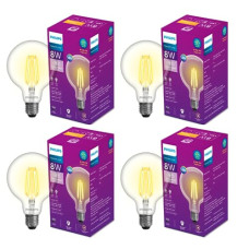 Deals, Discounts & Offers on  - PHILIPS 8-watt G95 Filament LED Glass Globe Bulb | Bulb Base: E27, 600 Lumen Decorative Glass Light Bulb