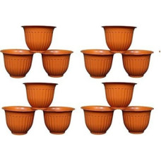 Deals, Discounts & Offers on  - Picvel Planter Indoor Outdoor Flower Pots Plant Container Set(Pack of 12, Plastic)