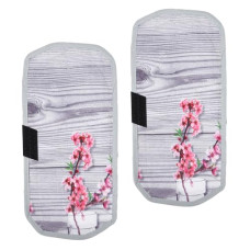 Deals, Discounts & Offers on  - Heart Home Fridge Handle Cover | Refrigerator Handle Cover | Fridge Door Handle Protector | Fridge Door Handle Cover | Flower Fridge Handle Cover | 2 Piece Set | Gray