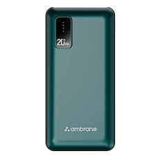 Deals, Discounts & Offers on Power Banks - Ambrane 20000mAh Power Bank with 10.5W Fast Charging, Dual USB Output, Made in India, Multi-Layer Protection, Wide Compatibility, Stylish & Compact Design + Free Type-C Cable (Capsule 20, Green)