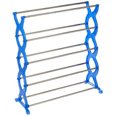 Deals, Discounts & Offers on  - Amazon Brand - Solimo Plastic Shoe Rack, 5 Shelves, Blue